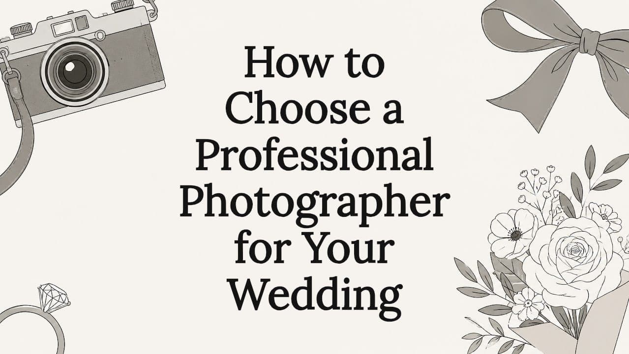 How to Choose a Professional Photographer for Your Wedding