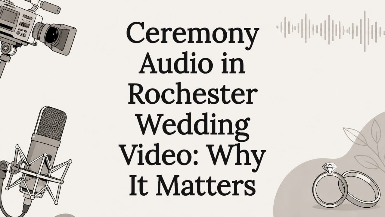 Ceremony Audio in Rochester Wedding Video: Why It Matters