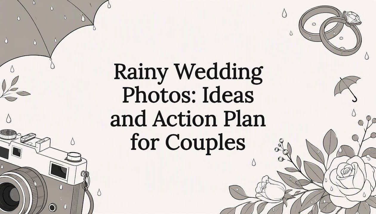 Rainy Wedding Photos: Ideas and Action Plan for Couples