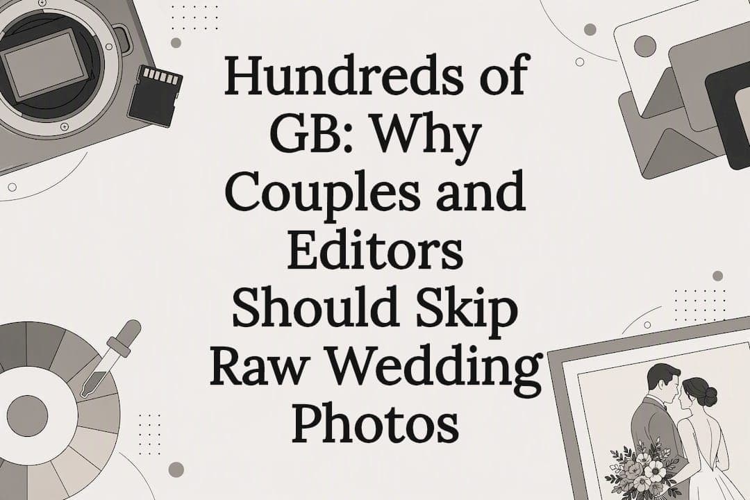 Hundreds of GB: Why Couples and Editors Should Skip Raw Wedding Photos