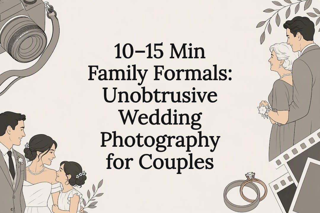 10–15 Min Family Formals: Unobtrusive Wedding Photography for Couples