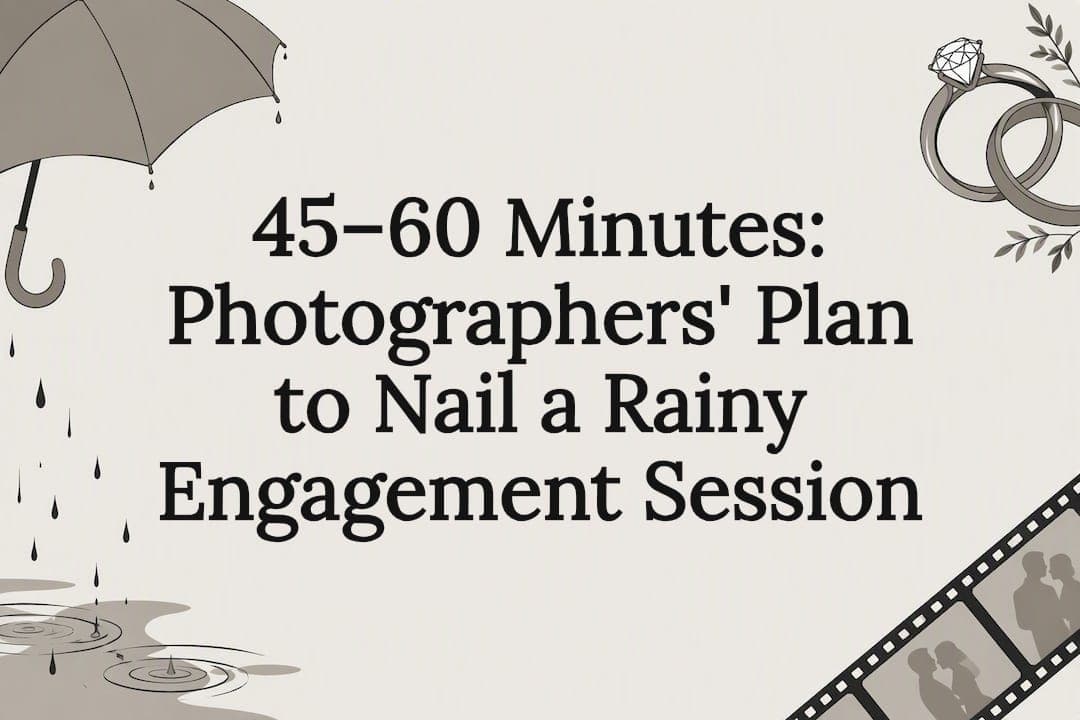 45–60 Minutes: Photographers' Plan to Nail a Rainy Engagement Session