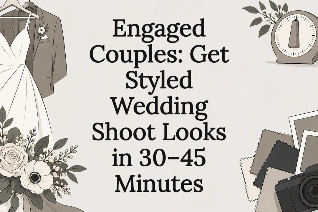 Engaged Couples: Get Styled Wedding Shoot Looks in 30–45 Minutes