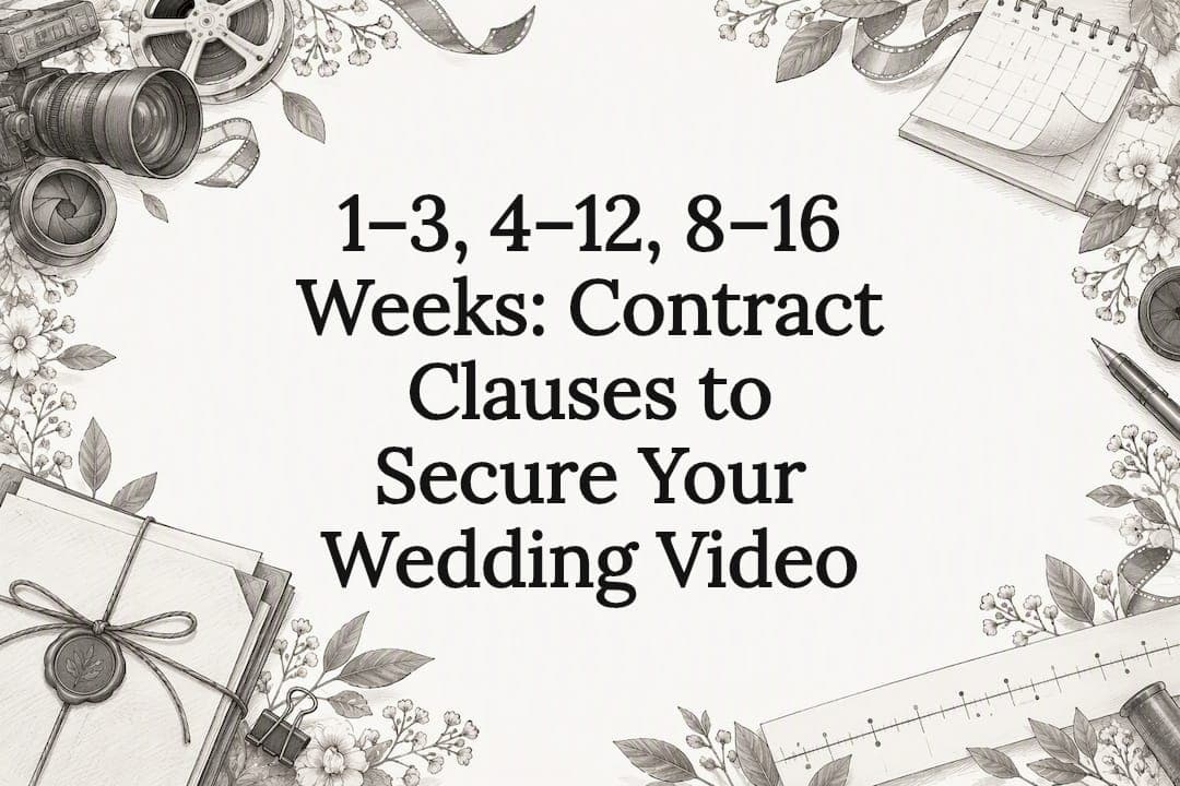 1–3, 4–12, 8–16 Weeks: Contract Clauses to Secure Your Wedding Video