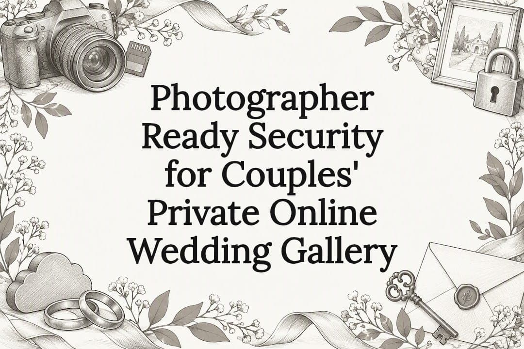 Photographer Ready Security for Couples' Private Online Wedding Gallery