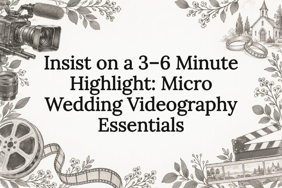 Insist on a 3–6 Minute Highlight: Micro Wedding Videography Essentials