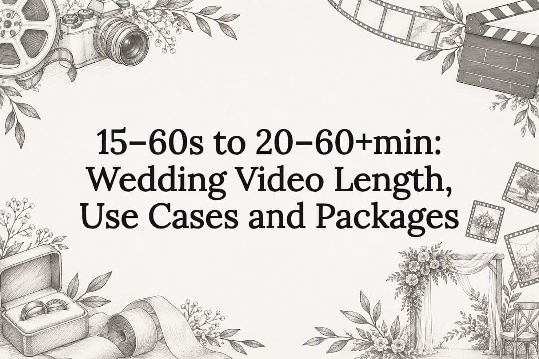 15–60s to 20–60+min: Wedding Video Length, Use Cases and Packages