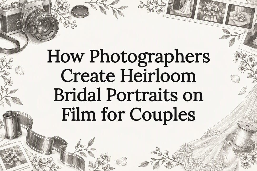 How Photographers Create Heirloom Bridal Portraits on Film for Couples
