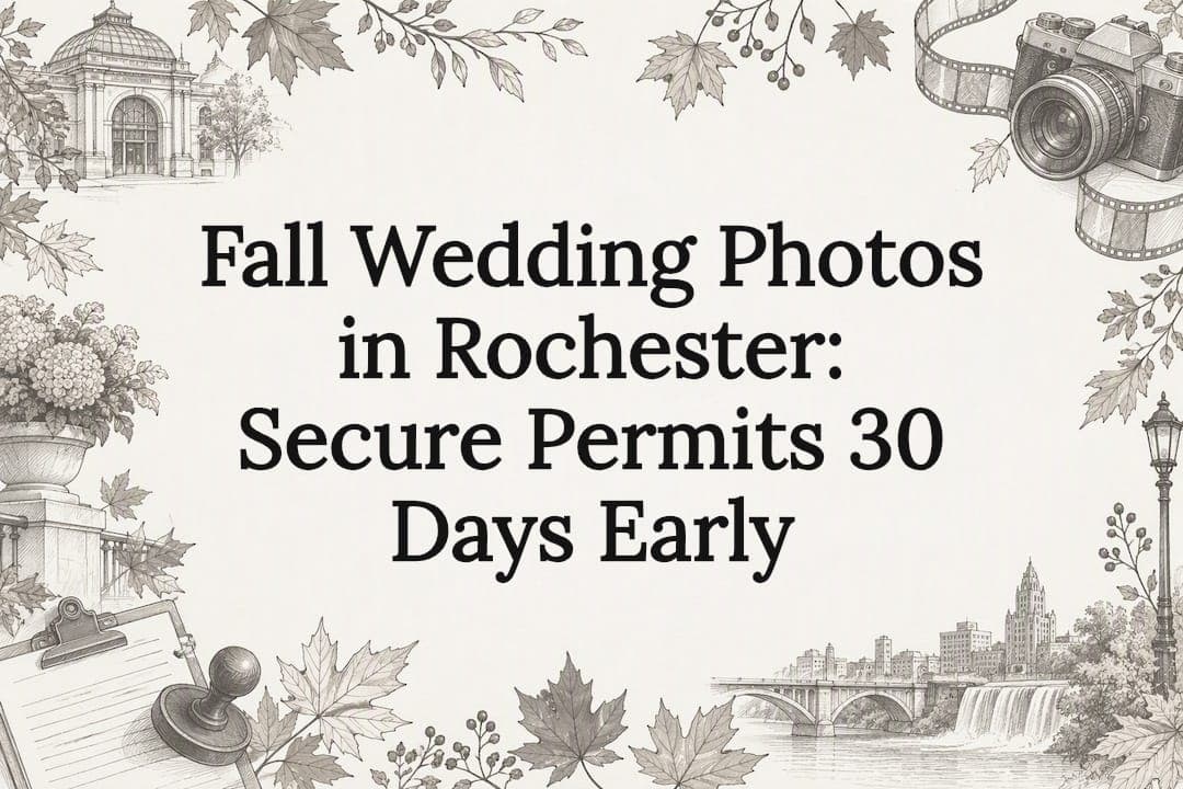 Fall Wedding Photos in Rochester: Secure Permits 30 Days Early