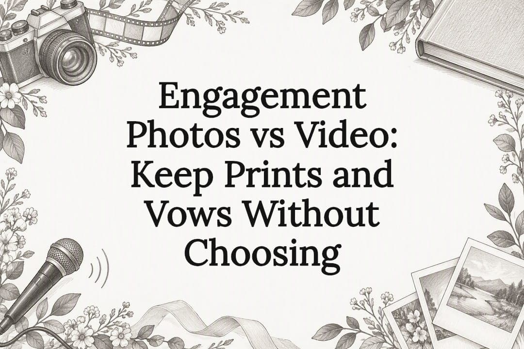 Engagement Photos vs Video: Keep Prints and Vows Without Choosing