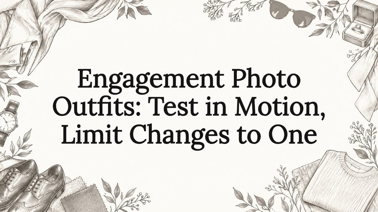 Engagement Photo Outfits: Test in Motion, Limit Changes to One