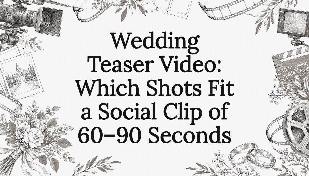 Wedding Teaser Video: Which Shots Fit a Social Clip of 60–90 Seconds