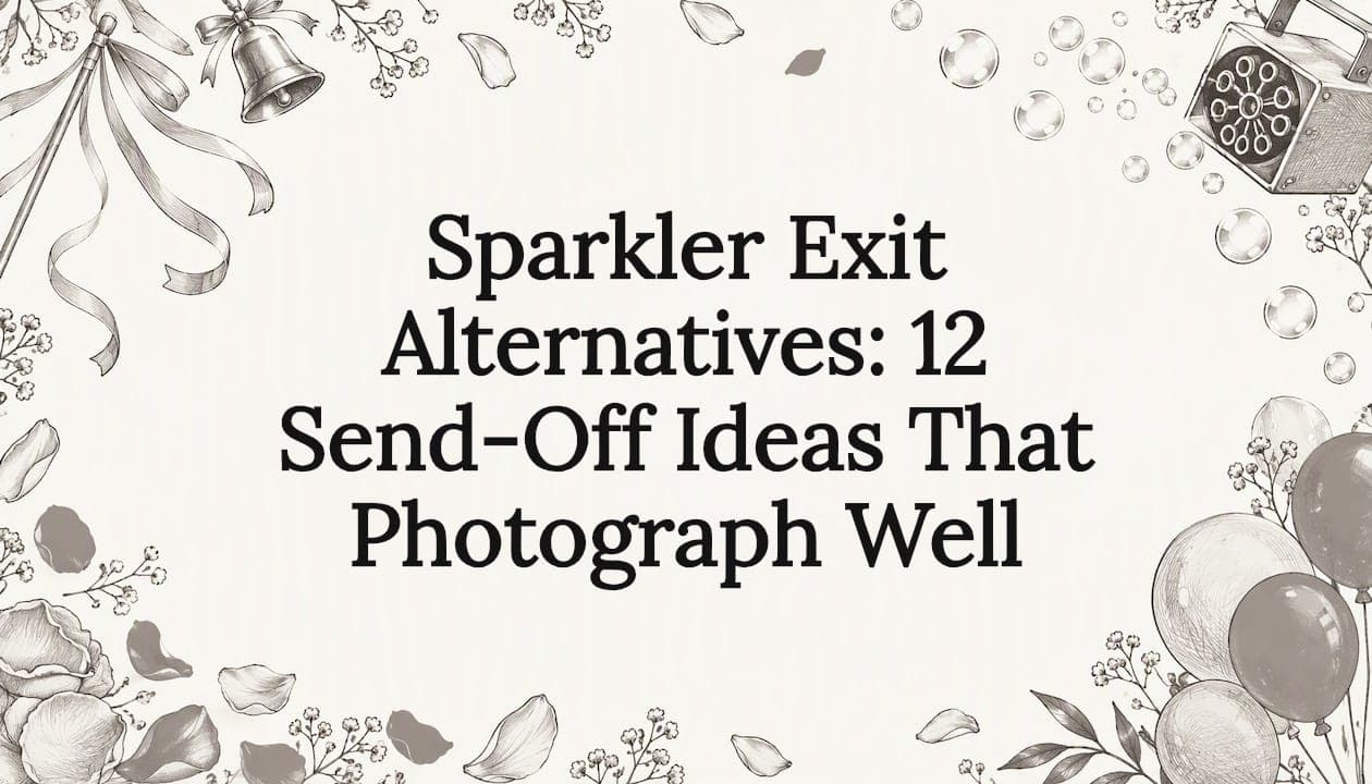 Sparkler Exit Alternatives: 12 Send-Off Ideas That Photograph Well